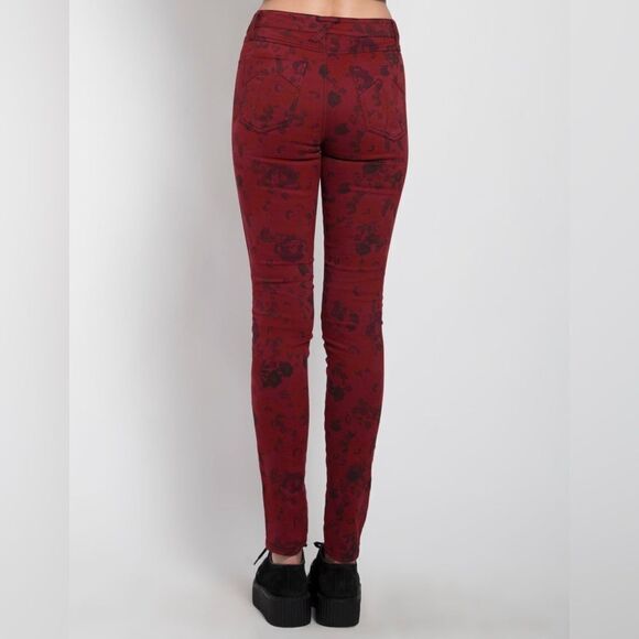 Daang Goodman Tripp HIGH WAIST FLORAL SKINNY 1/25 - Picture 3 of 16